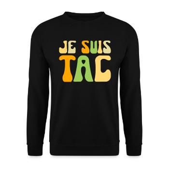 Je Suis TAC - Groovy TIC et TAC Duo 2 Personnes - Sweat-shirt Unisexe - noir - Devant - Alina (178cm) & Michal (187cm)