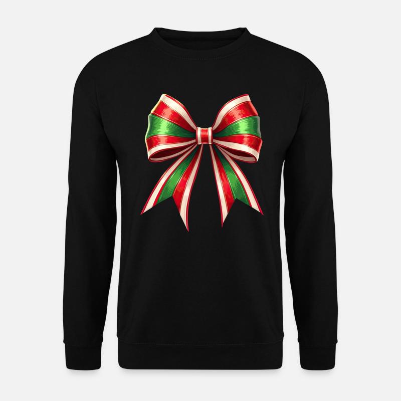 Sugarcane Bow Christmas Gift - Unisex Sweatshirt - black