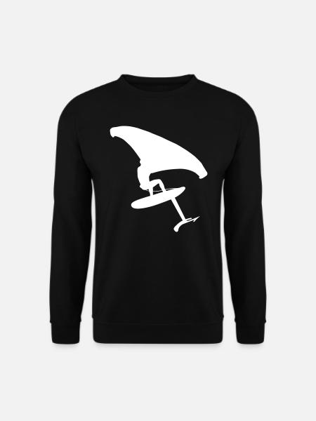Dynamic wingsurfer on the water - Unisex Sweatshirt - black