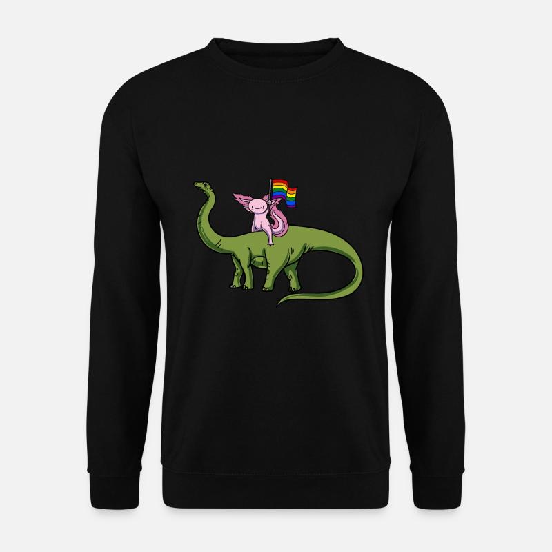 Diplodocus Axolotl - Unisex Pullover - Schwarz