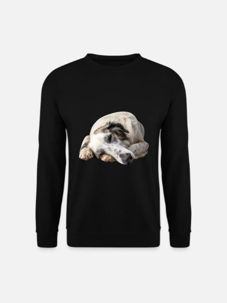 Borzoi - Unisex Pullover - Schwarz