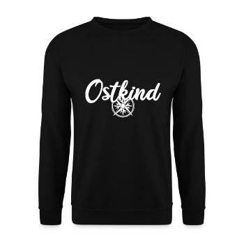 Ostkind DDR Ossi Kind des Ostens - Unisex Pullover - Schwarz - Vorne - Alina (178cm) & Michal (187cm)