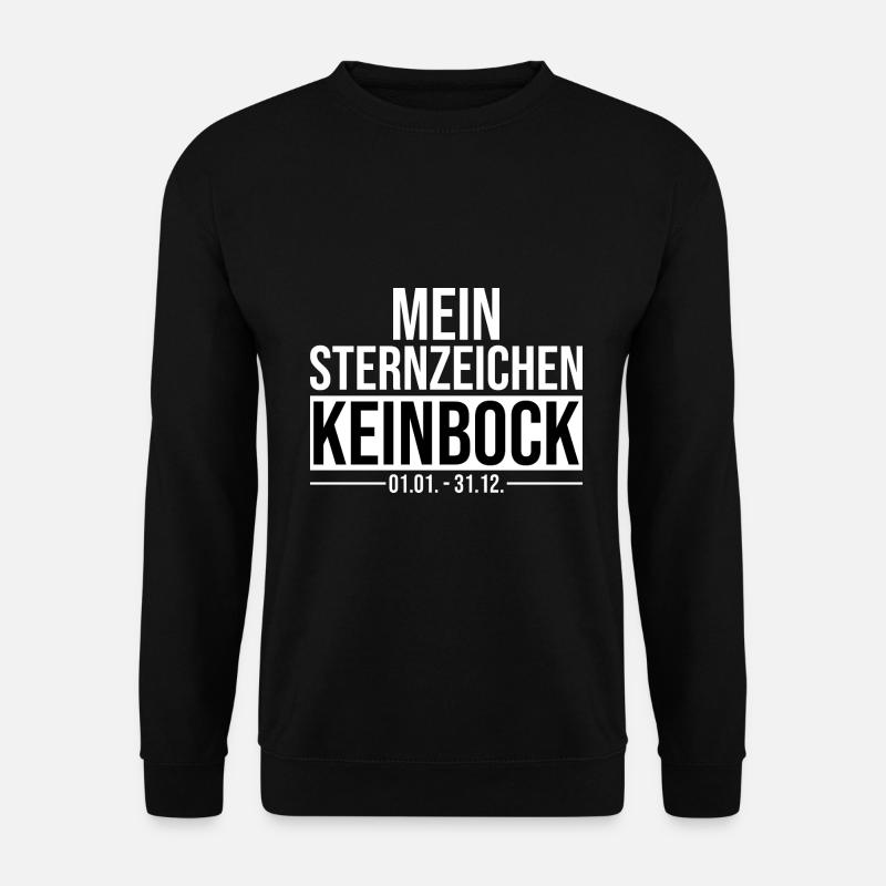 Mein Sternzeichen Keinbock - Unisex Pullover - Schwarz