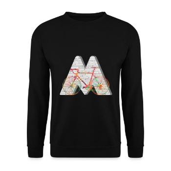 vélo e 249 m - Sweat-shirt Unisexe - noir - Devant - Alina (178cm) & Michal (187cm)