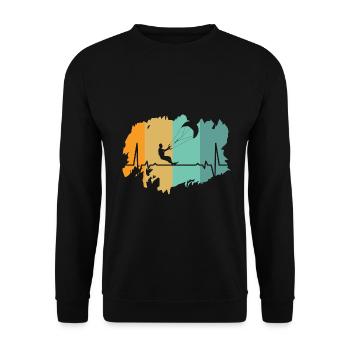 Kitesurfing - Unisex Pullover - Schwarz - Vorne - Alina (178cm) & Michal (187cm)