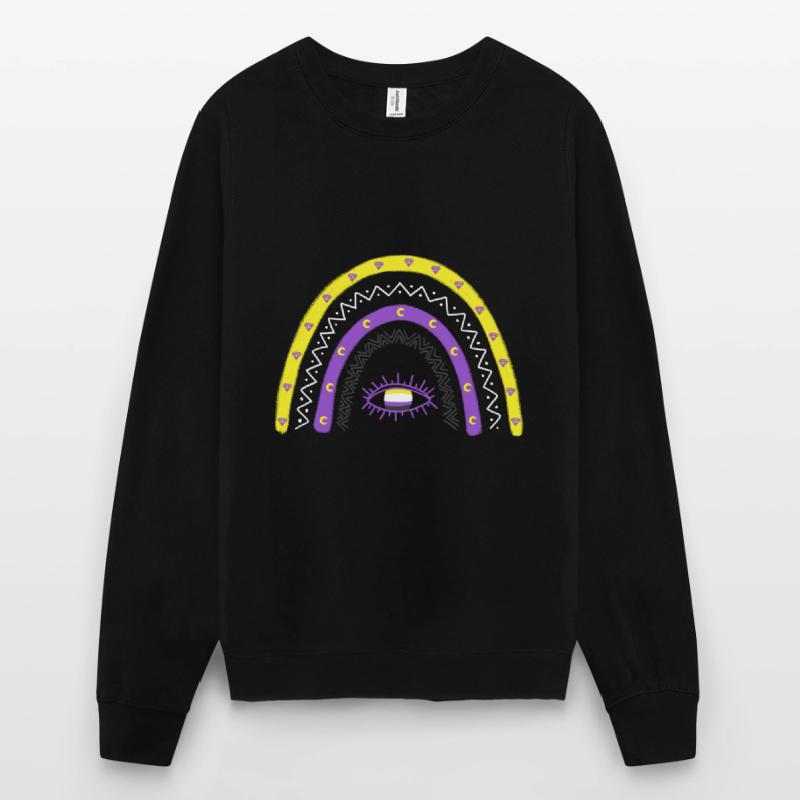 LGBTQ Nonbinary Regenbogen Nonbinary Pride Unisex Pullover