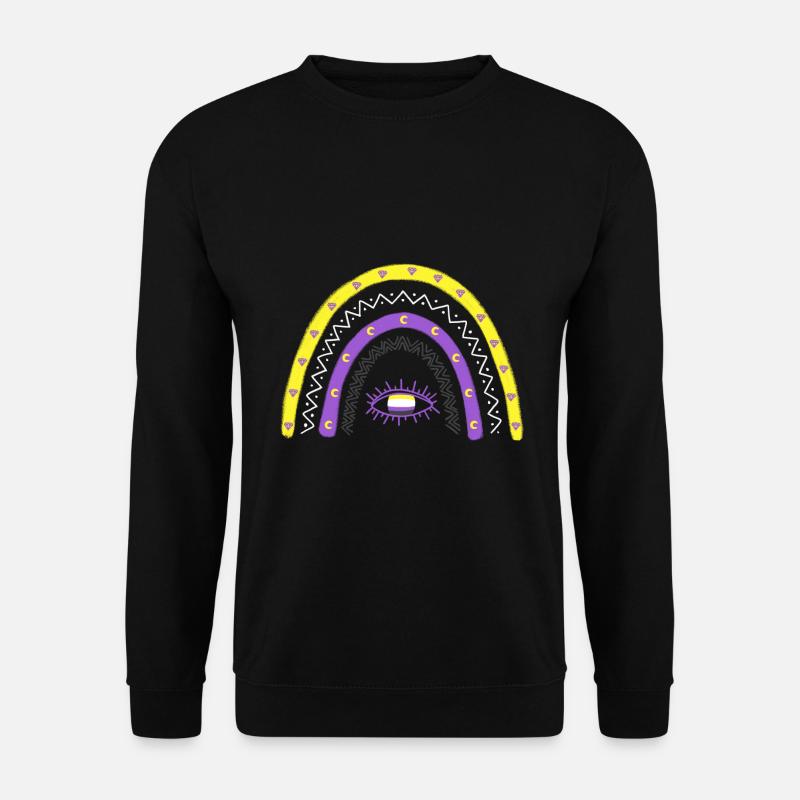 LGBTQ Nonbinary Rainbow Nonbinary Pride - Unisex Sweatshirt - black