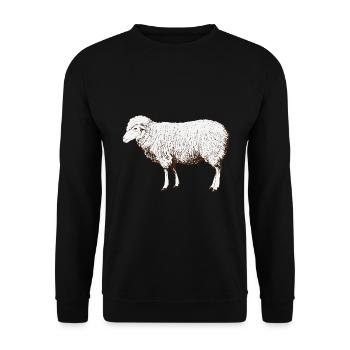 Sheep Sheep Shepherd Farmer Farmer Herd Gift - Unisex Sweatshirt - black - Front - Alina (178cm) & Michal (187cm)