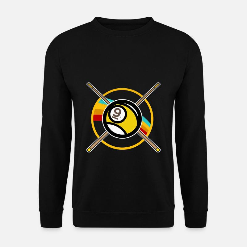 Billard 9-Ball - Unisex Pullover - Schwarz