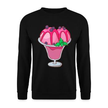 sundae - Unisex Sweatshirt - black - Front - Alina (178cm) & Michal (187cm)