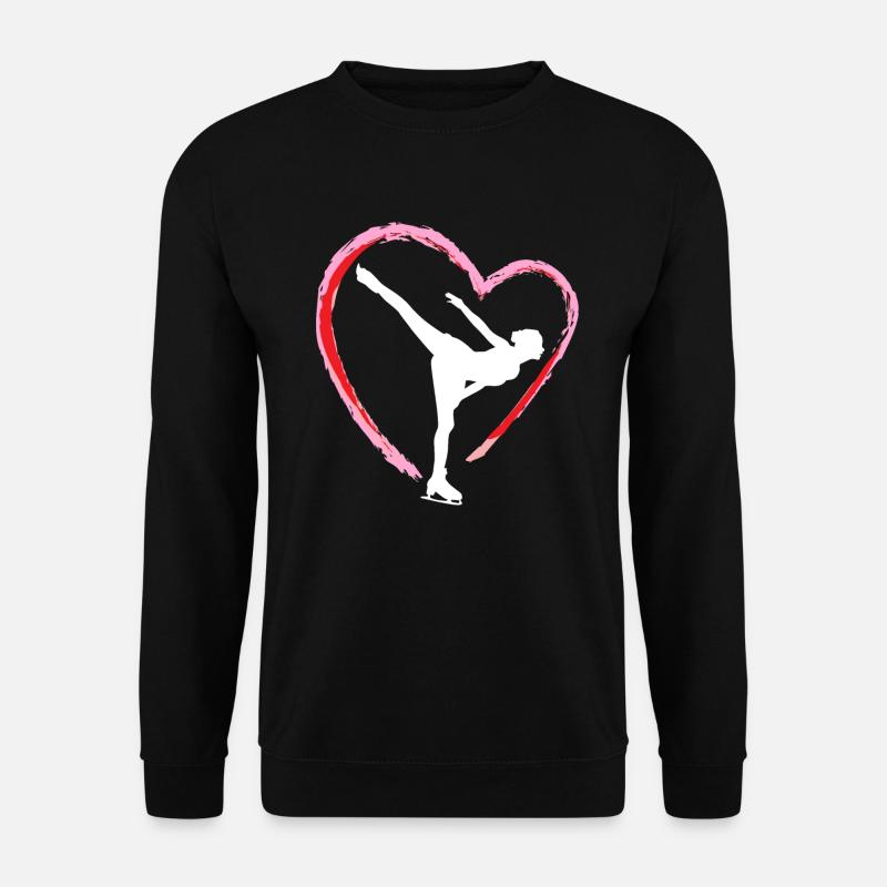 Eiskunstlauf Eiskunstläufer Eislaufen Schlittschuh - Unisex Pullover - Schwarz