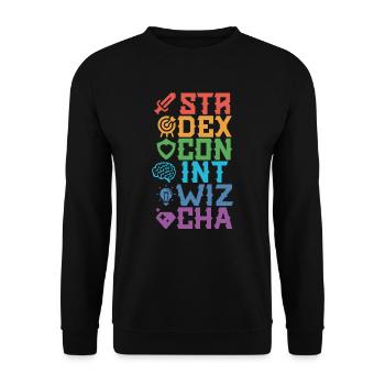 RPG Roleplay - Unisex Sweatshirt - black - Front - Alina (178cm) & Michal (187cm)