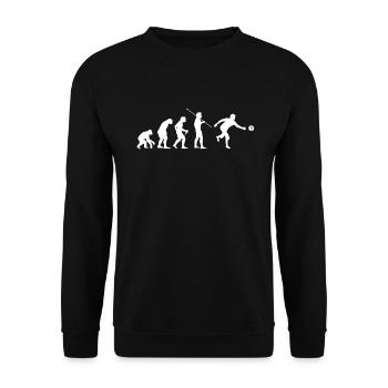Evolution Pétanque Boules Boules Boules Player - Unisex Sweatshirt - black - Front - Alina (178cm) & Michal (187cm)