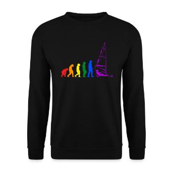 Beach Sailor Sailing Evolution Char À Voile - Unisex Pullover - Schwarz - Vorne - Alina (178cm) & Michal (187cm)