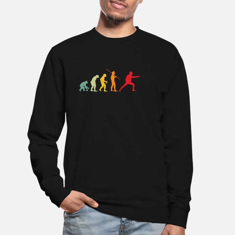 Escrime Évolution Épée Combat à l’épée Sweat-shirt Unisexe
