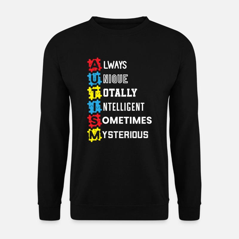Autismus Bewusstsein ASD Autismus Spektrum Störung - Unisex Pullover - Schwarz