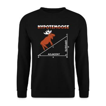 Hypotemoose Professeur de mathématiques Mathématicien Math - Sweat-shirt Unisexe - noir - Devant - Alina (178cm) & Michal (187cm)