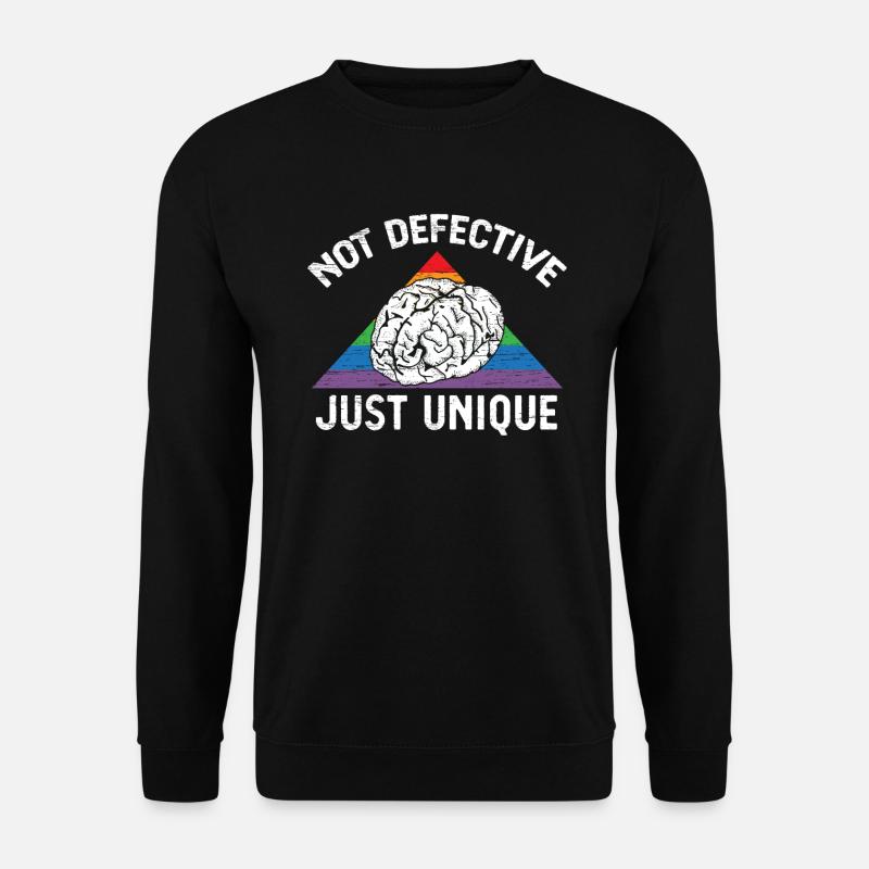 Non défectueux juste neurodiversité unique TDAH - Sweat-shirt Unisexe - noir