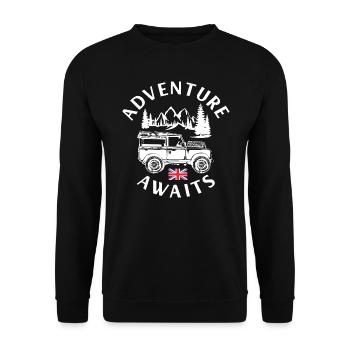 Hors route avec Landy - Sweat-shirt Unisexe - noir - Devant - Alina (178cm) & Michal (187cm)