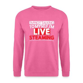 Ich bin Livestreaming Online Streaming Gaming Stream - Unisex Pullover - Pink - Vorne