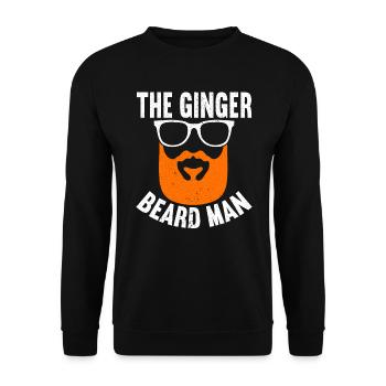 The Ginger Beard Man Redhead Redheaded Irish - Unisex Sweatshirt - black - Front - Alina (178cm) & Michal (187cm)
