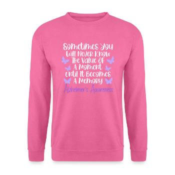 Sensibilisation à la maladie d’Alzheimer Démence ALZ - Sweat-shirt Unisexe - rose - Devant