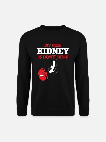 Meine neue Niere ist hier Transplantation Organ Empfänger - Unisex Pullover - Schwarz
