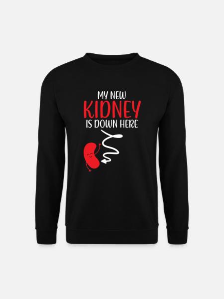 Meine neue Niere ist hier Transplantation Organ Empfänger - Unisex Pullover - Schwarz