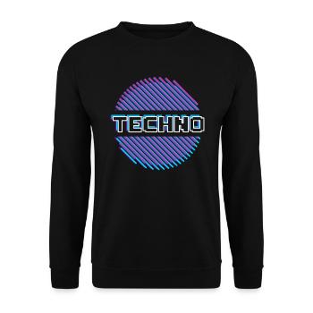 Musique Techno Raver Rave - Sweat-shirt Unisexe - noir - Devant - Alina (178cm) & Michal (187cm)