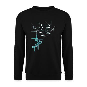 Musique Techno Raver - Sweat-shirt Unisexe - noir - Devant - Alina (178cm) & Michal (187cm)