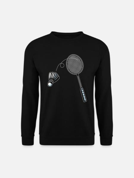 Badminton Speler Coach Racket Sport Smash - Uniseks sweater - zwart