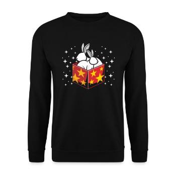 Magicien Tours de magie Magie Illusionniste Magicien - Sweat-shirt Unisexe - noir - Devant - Alina (178cm) & Michal (187cm)