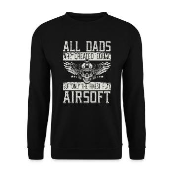 Seul le meilleur jeu Airsoft Papa Meilleur Papa Jamais - Sweat-shirt Unisexe - noir - Devant - Alina (178cm) & Michal (187cm)