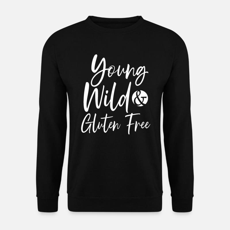 Junge wilde und glutenfreie Zöliakie - Unisex Pullover - Schwarz