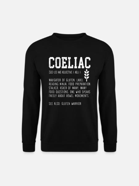 Zöliakie Definition Glutenfreie Zöliakie - Unisex Pullover - Schwarz