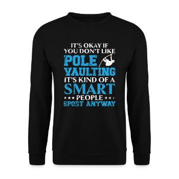C’est ok si vous n’aimez pas le saut à la perche - Sweat-shirt Unisexe - noir - Devant - Alina (178cm) & Michal (187cm)