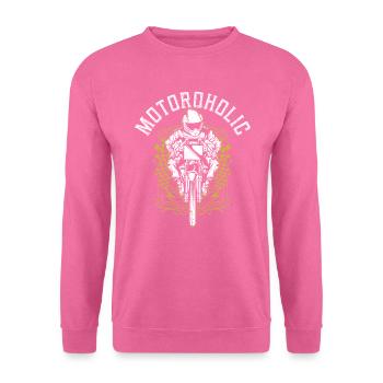 Motoroholic Motorrad Motorrad Automobil - Unisex Pullover - Pink - Vorne