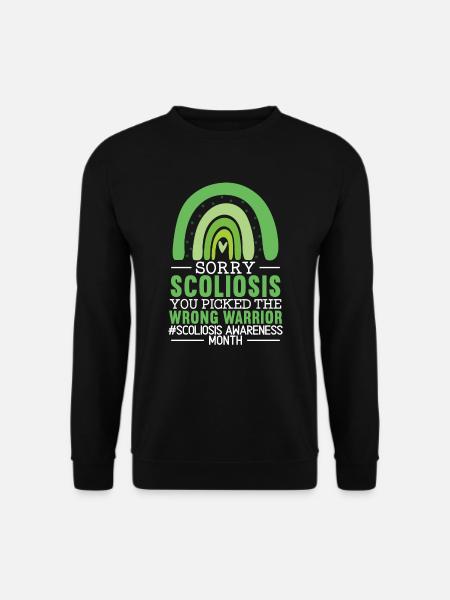 Skoliose Awareness Monat Wirbelsäulenfusion Zurück - Unisex Pullover - Schwarz