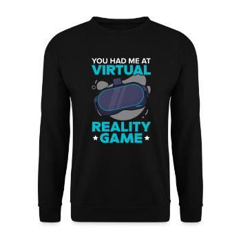 Réalité virtuelle VR Gamer Technology Gaming - Sweat-shirt Unisexe - noir - Devant - Alina (178cm) & Michal (187cm)