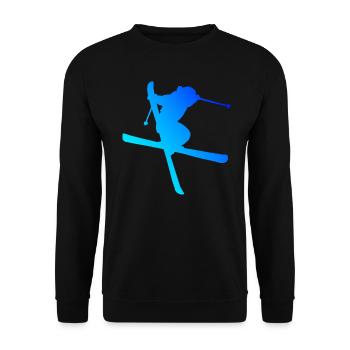 Ski Jumping Freestyle Ski Herren Slopestyle - Unisex Pullover - Schwarz - Vorne - Alina (178cm) & Michal (187cm)