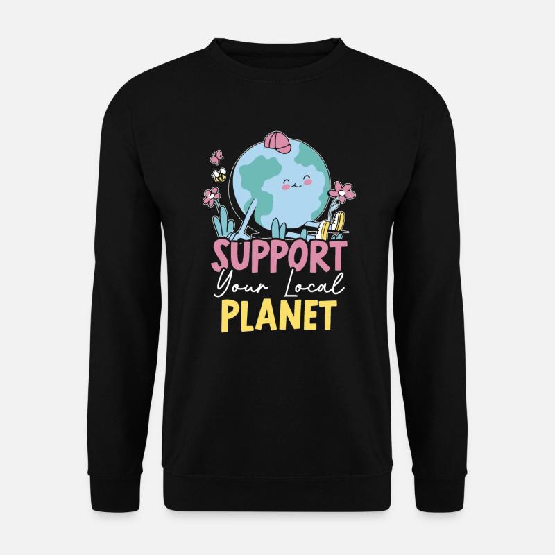 Umweltschützer Natur Recycling Mutter Erde Tag - Unisex Pullover - Schwarz