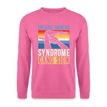Ehlers-Danlos-Syndrom Bandenzeichen EDS HSD - Unisex Pullover - Pink - Vorne