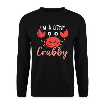 I'm A Little Crabby Crab Whisperer Crabulous - Unisex Sweatshirt - black - Front - Alina (178cm) & Michal (187cm)