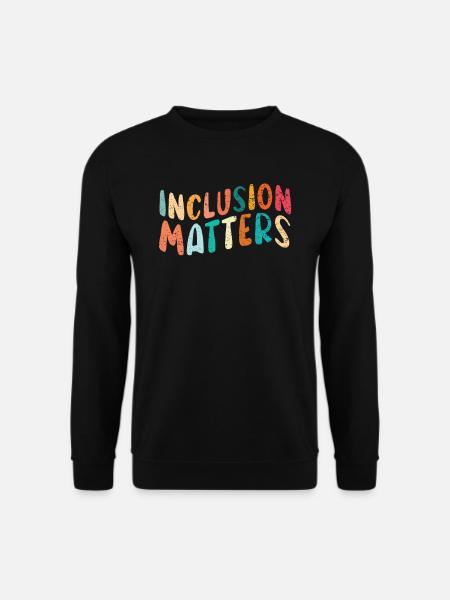 Inklusion ist wichtig Autismus SPED Lehrer Speducator - Unisex Pullover - Schwarz