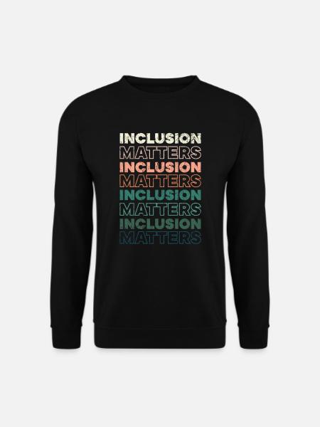 Inklusion ist wichtig Autismus SPED Lehrer Speducator - Unisex Pullover - Schwarz