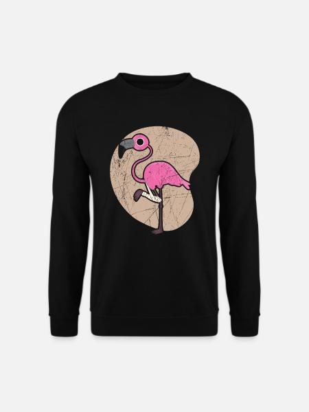 Verletzter Flamingo Broken Leg Injury Recovery - Unisex Pullover - Schwarz