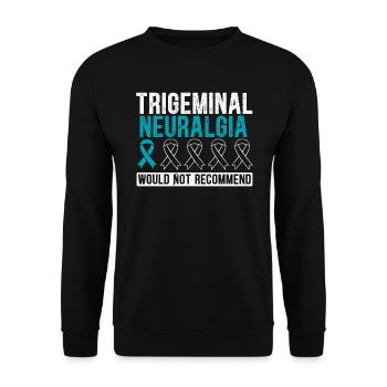La névralgie du trijumeau ne recommanderait pas le nerf - Sweat-shirt Unisexe - noir - Devant - Alina (178cm) & Michal (187cm)