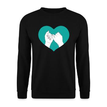 Best Friend Forever Friendship Bestie BFF Squad - Unisex Sweatshirt - black - Front - Alina (178cm) & Michal (187cm)