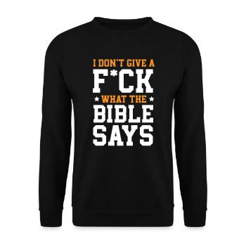 Agnosticisme Athéisme Anti-Religion Agnostique Diable - Sweat-shirt Unisexe - noir - Devant - Alina (178cm) & Michal (187cm)