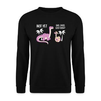 Agnosticisme Athéisme Anti-Religion Agnostique Diable - Sweat-shirt Unisexe - noir - Devant - Alina (178cm) & Michal (187cm)